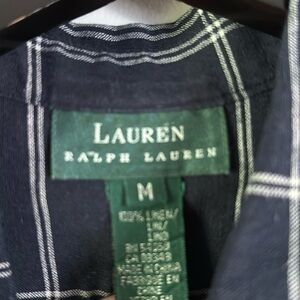 Ralph Lauren women’s size medium button down 100% linen shirt.
